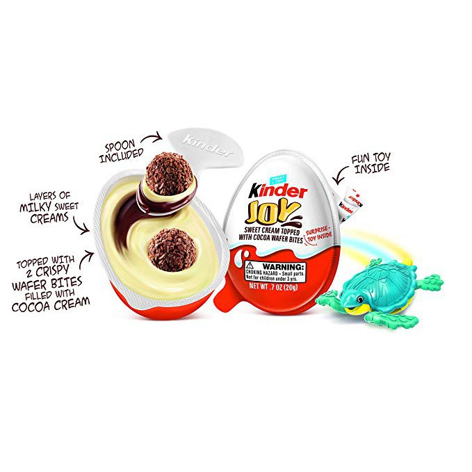 Trứng Chocolate Kinder Joy đồ chơi bé trai và bé gái 20gr-[FREE SHIP] TỪ ĐƠN 50K, [Loại Đặc Biệt]