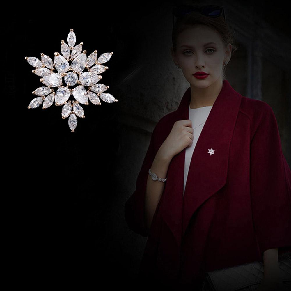 Ghim Cài Áo Hình Hoa Thời Trang Bằng Đồng Cho Nam &amp; Nữ