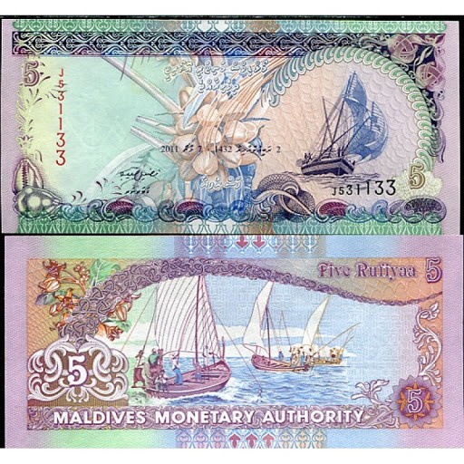Tờ tiền thuận buồm xuôi gió Maldives lì xì Tết, cực may mắn ý nghĩa