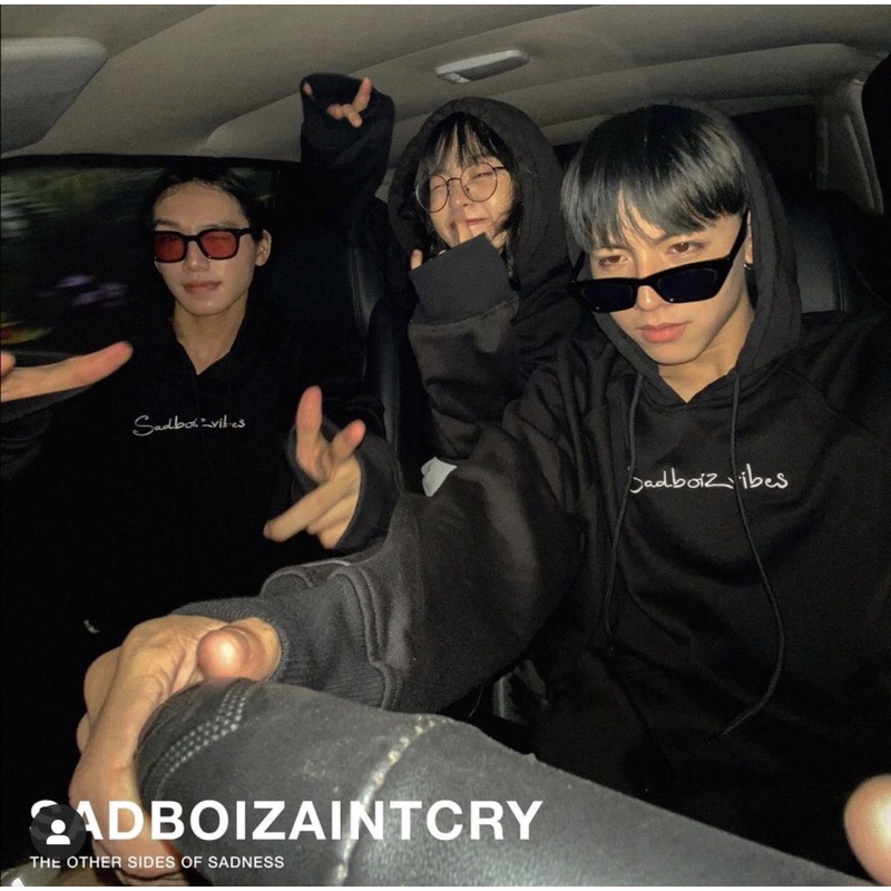 Áo Khoác Hoodie Sadboizaintcry Sadboizvibes Toss