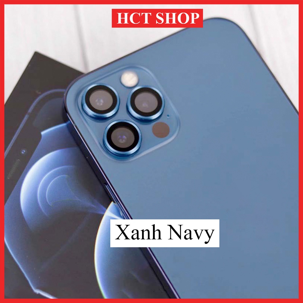 Bộ dán bảo vệ từng mắt Camera viền nhôm cho iPhone 11Promax, 12Promax, 13Promax, 14Promax, 15Promax