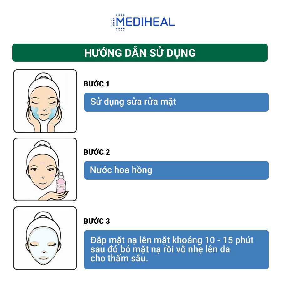 [Nhập mã COSMH22 giảm 8%] Mặt Nạ Dưỡng Da, Phục Hồi Chuyên Sâu Mediheal Solution Mask 21ml