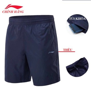Quần short thể thao  CHÍNH HÃNG có túi khóa nhanh khô( sẵn)