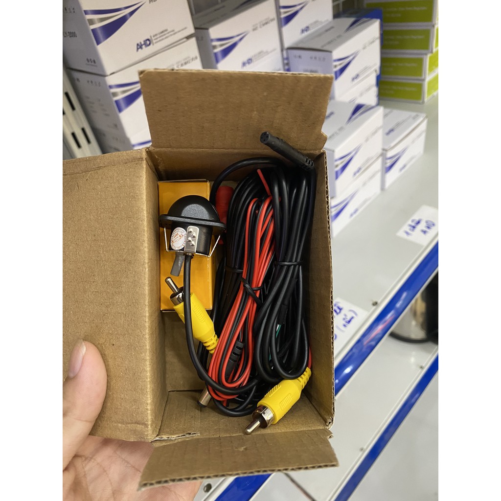 Camera cập lề ô tô AHD mũ rơm có thang chia vạch thông minh | BigBuy360 - bigbuy360.vn