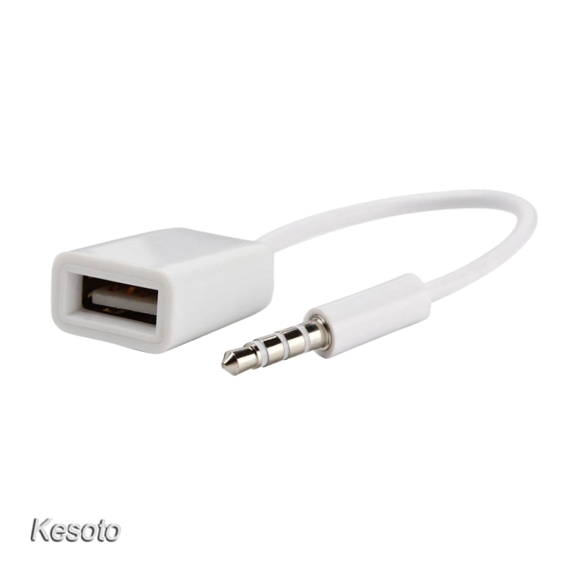 Dây cáp chuyển đổi cổng đầu cắm 3.5mm sang lỗ cắm USB 2.0 Type A