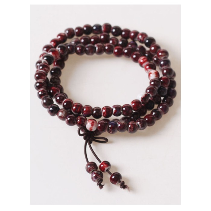 Vòng tay gốm nhiều vòng phong cách phật giáo xuất Nhật VGOM19