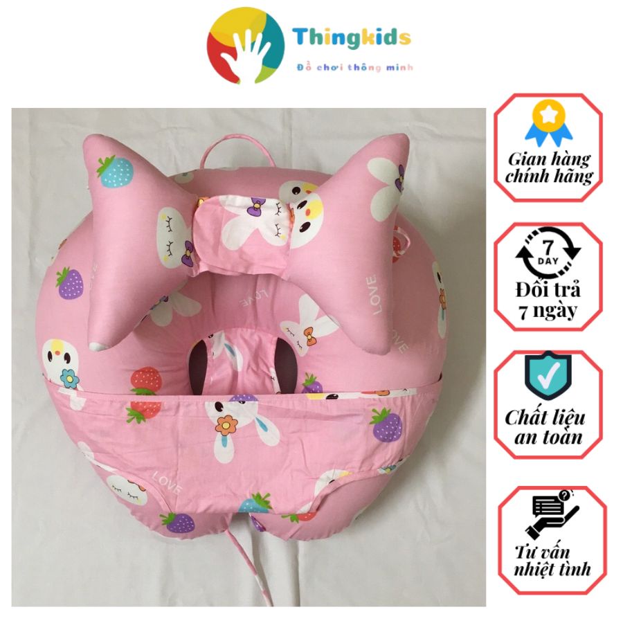 Combo Gối Chữ C và Gối Tai Voi cho bé - Thingkids