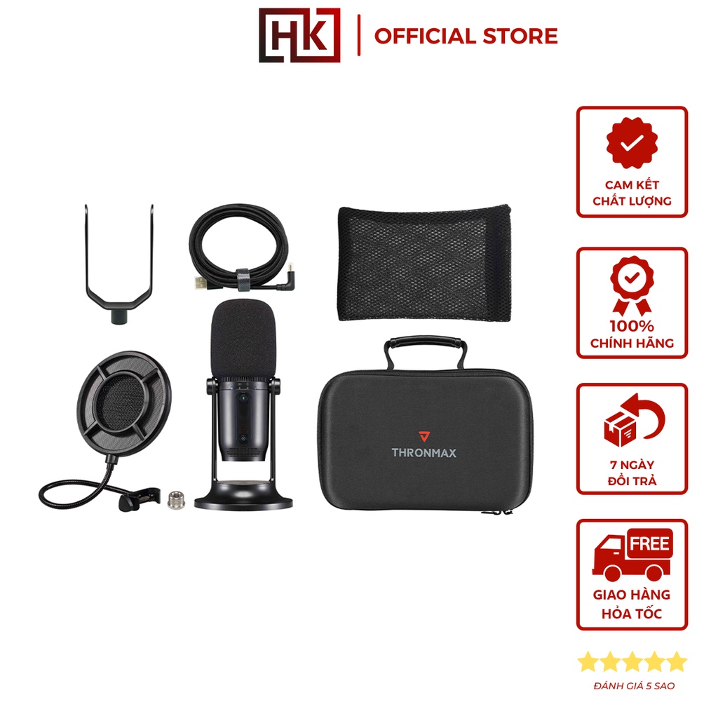 [Mã ELHACE giảm 4% đơn 300K] Bộ Micro Thu Âm USB Thronmax Mdrill One Studio KIT (M2) - Bảo hành chính hãng 12 Tháng