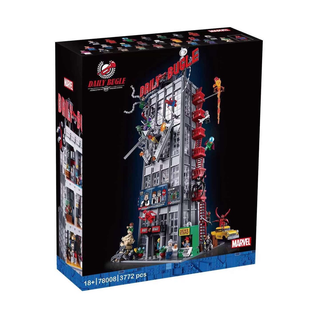 Lắp ráp mô hình Super Hero Marvel trụ sở tòa Daily Bugle của biệt đội siêu anh hùng marvel 78008