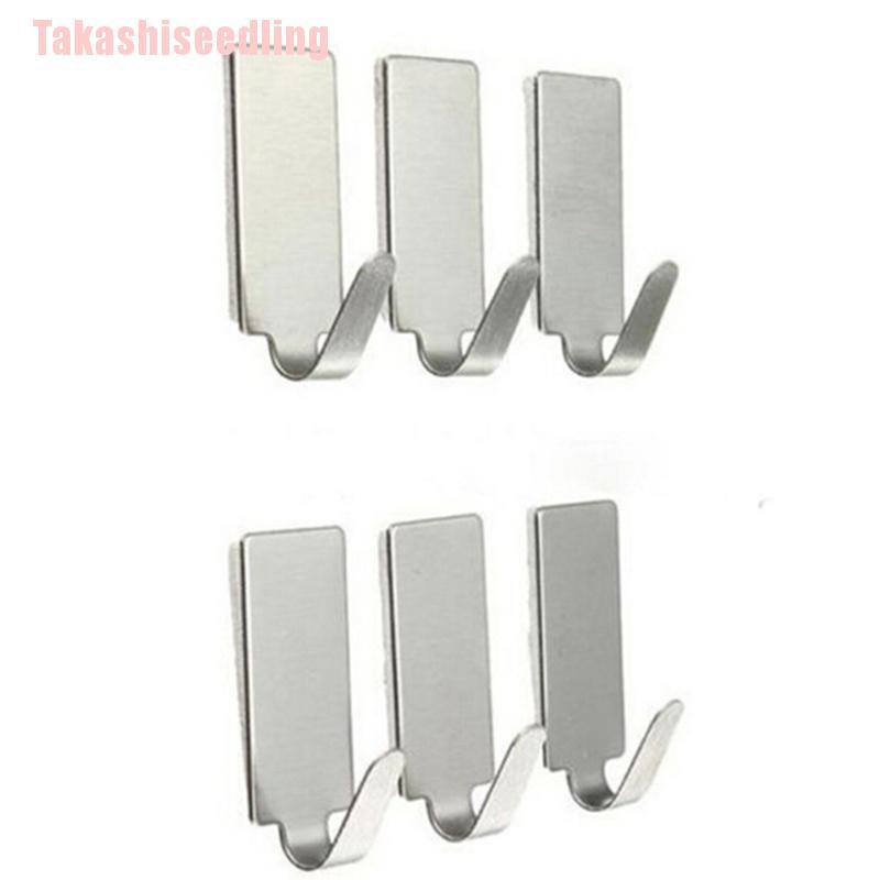 Set 6 giá đỡ inox treo tường hình vuông tiện dụng