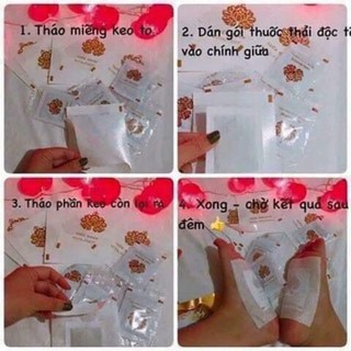 Miếng Dán Thải Độc Chân Gold Princess ( 5 cặp)