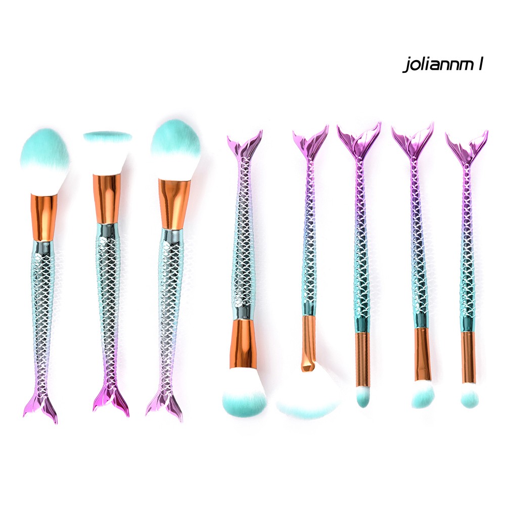 Set cọ trang điểm nền/ má hồng phong cách nàng tiên cá độc đáo