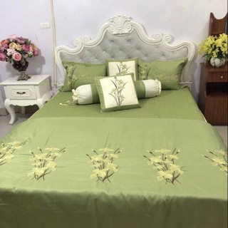 Trọn bộ chăn ga gối satin 7 món cao cấp