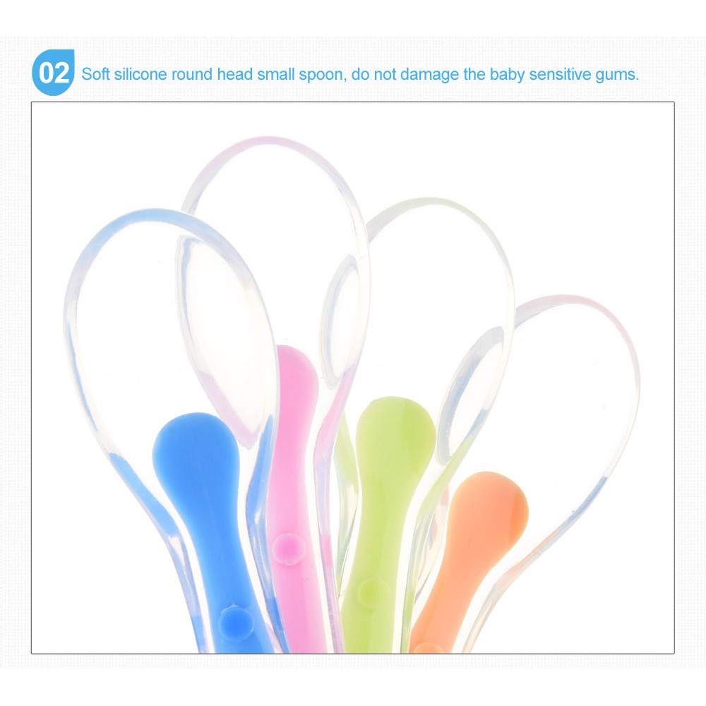 Muỗng Silicone Cho Bé Ăn