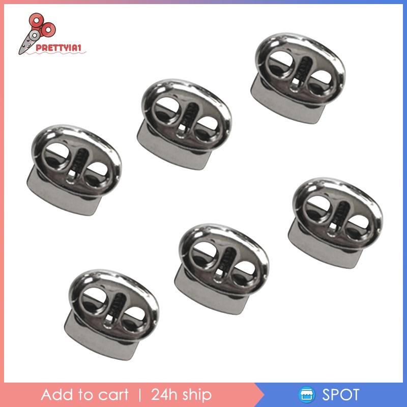 1 [Prettyia] 6 Kẹp Khóa Dây Rút May Vá
