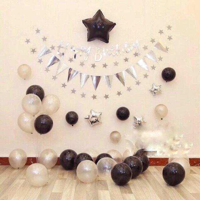 [Ảnh thật] Set trang trí sinh nhật theo concept dễ thương cho bé trai và gái TẶNG KÈM bơm bóng, keo dán tùy combo