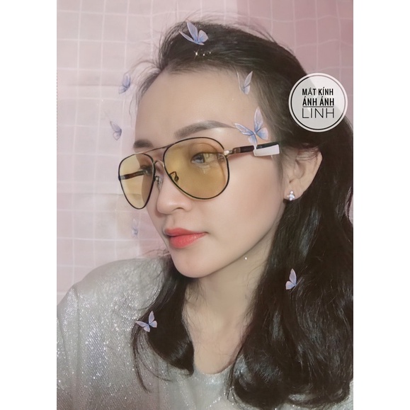 Kính mát nam đổi màu đi xuyên đêm tròng vàng