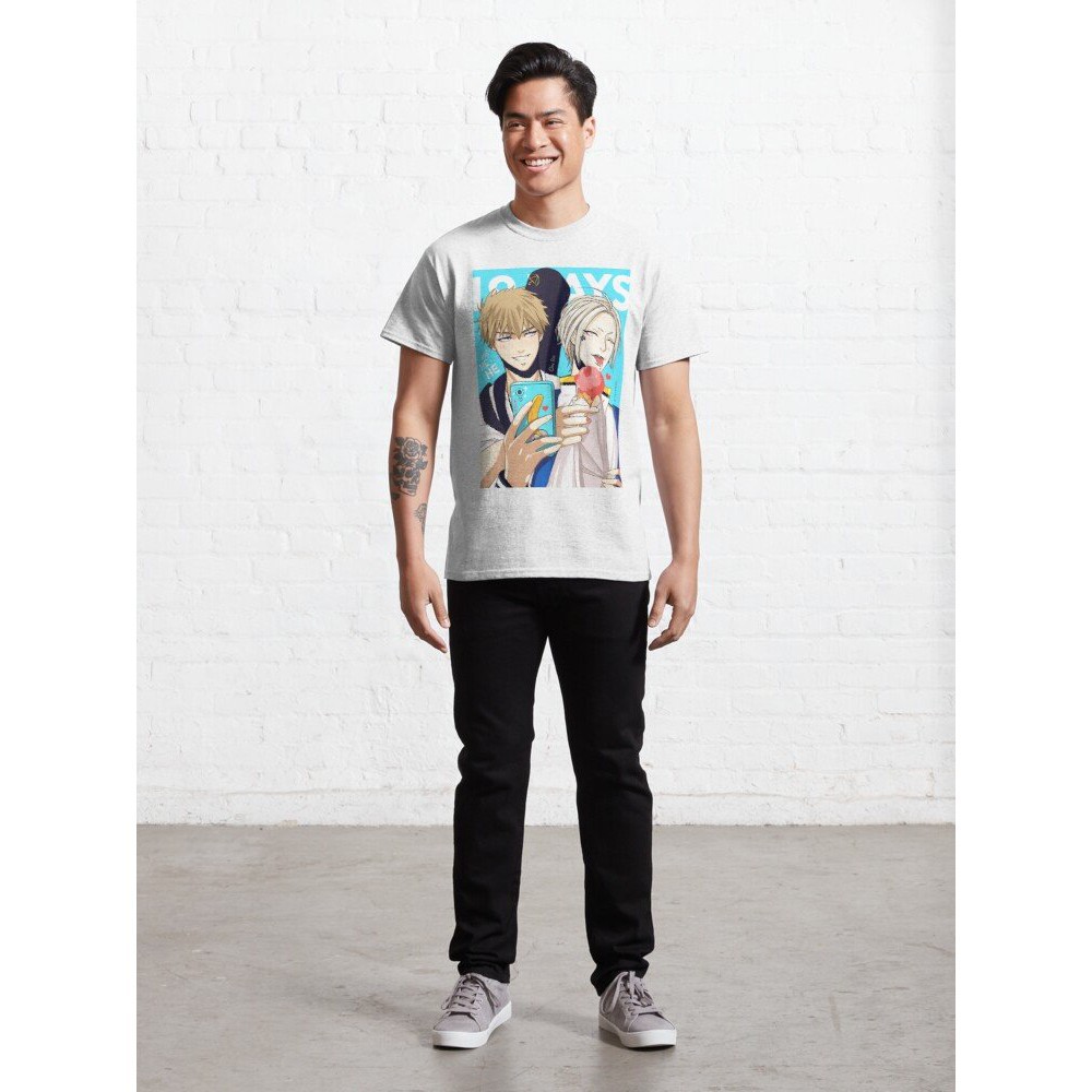 Áo phông trắng JoJo's bizarre adventure anime mẫu mới