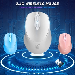 Chuột quang máy tính không dây 2.4GHz kèm đầu nhận tín hiệu USB tiện lợi