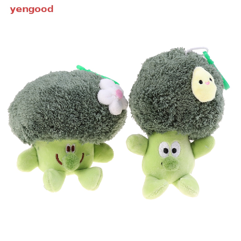 Móc Khóa Hình Rau Củ Broccoli Nhồi Bông Dễ Thương