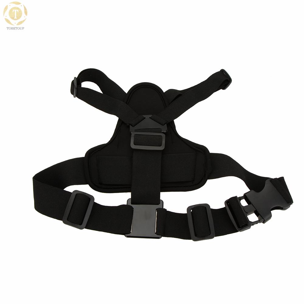 Shipped within 12 hours】 Andoer Adjustable Elastic Body Harness Chest Strap Mount Band Belt Accessory for Sport Camera GoPro Hero 4/3+/3/2/1 SJCAM Chest Strap [TO]