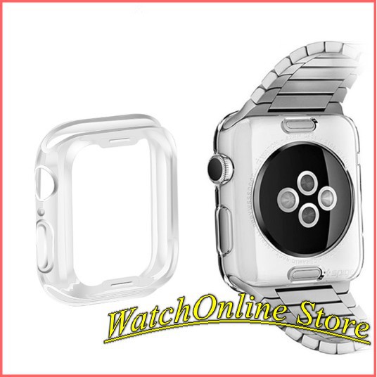 Ốp viền silicon dẻo bảo vệ cho Apple Watch 41mm 45mm 38/40/42/44mm