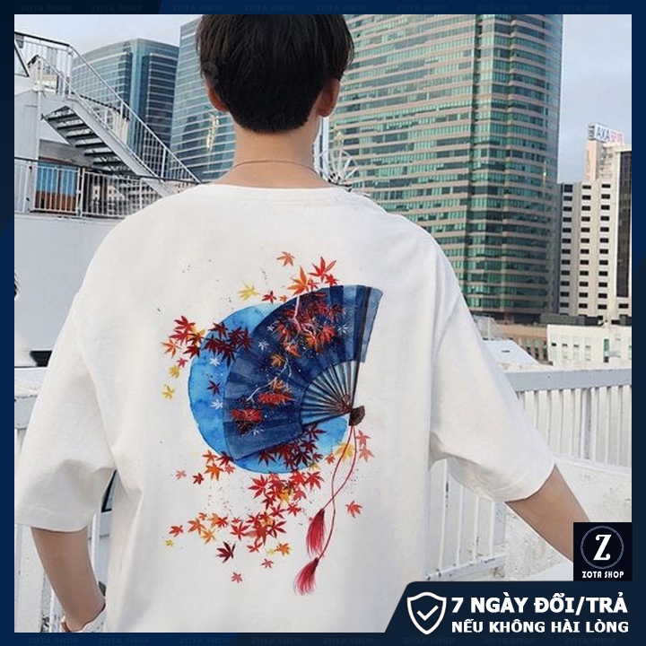 Áo thun nam dáng rộng❤️ Freeship 50K❤️ Chất mát in Quạt Thư Pháp NTL603 | BigBuy360 - bigbuy360.vn