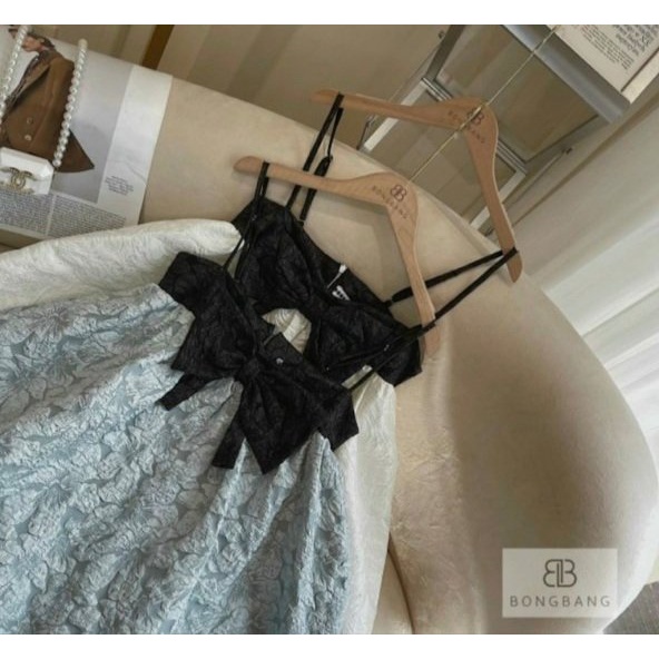 Đầm voan babydoll cổ vuông bầu bì bon chen thoải mái MAGB2806206