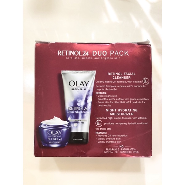 Hàng Mỹ] Kem Trắng Sáng Và Cấp Ẩm Da Olay Retinol 24 night