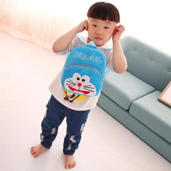 Balo Thú Bông Cho Bé Mầm Non Vải Lông Tuyến Mếm Mịn Size 23cm BALO-505
