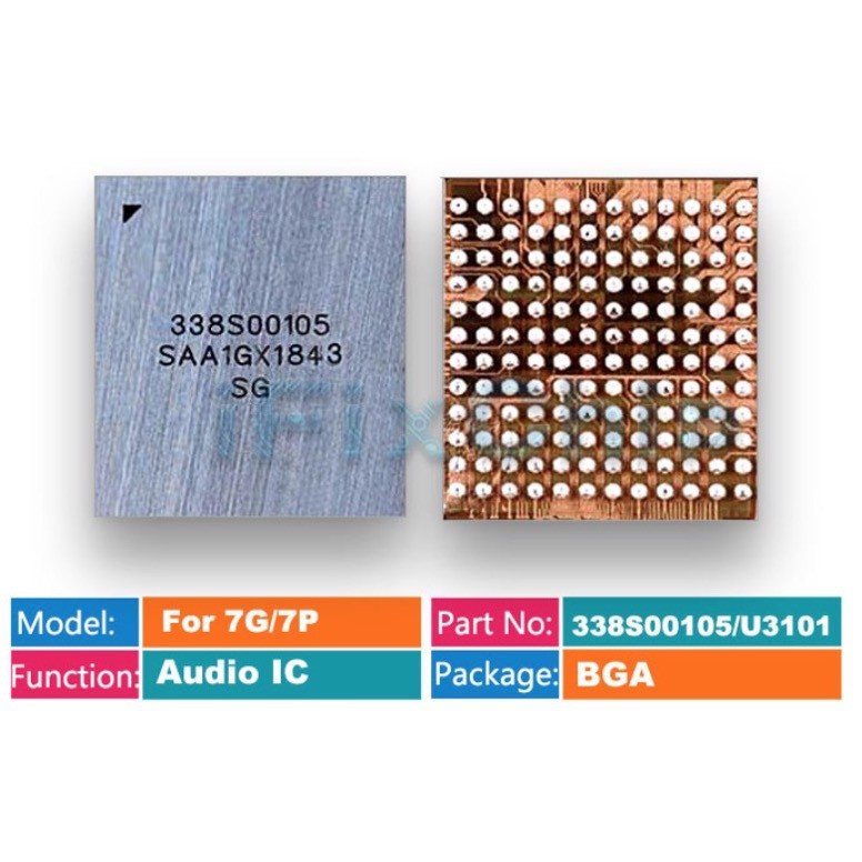 Bộ 10 chip IC giải mã âm thanh chính lớn U3101 CS42L71 338S00105 cho iPhone 7 7 Plus