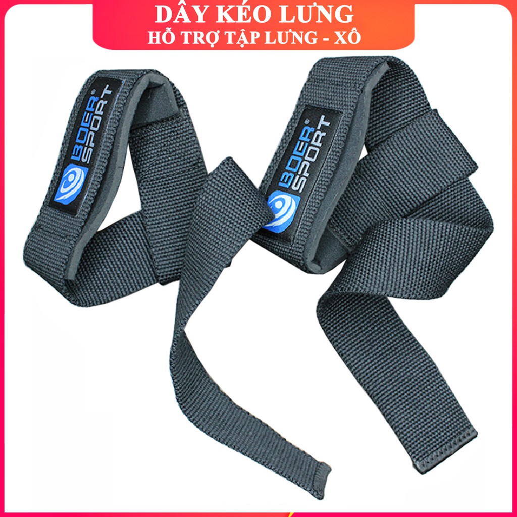 Dây kéo lưng hỗ trợ tập deadlift thể hình, tập gym, dây kéo tạ, dây hỗ trợ lên xà