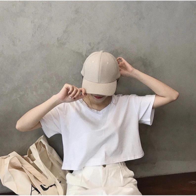 Áo Croptop Cổ Tím Trơn Nữ Xinh | BigBuy360 - bigbuy360.vn