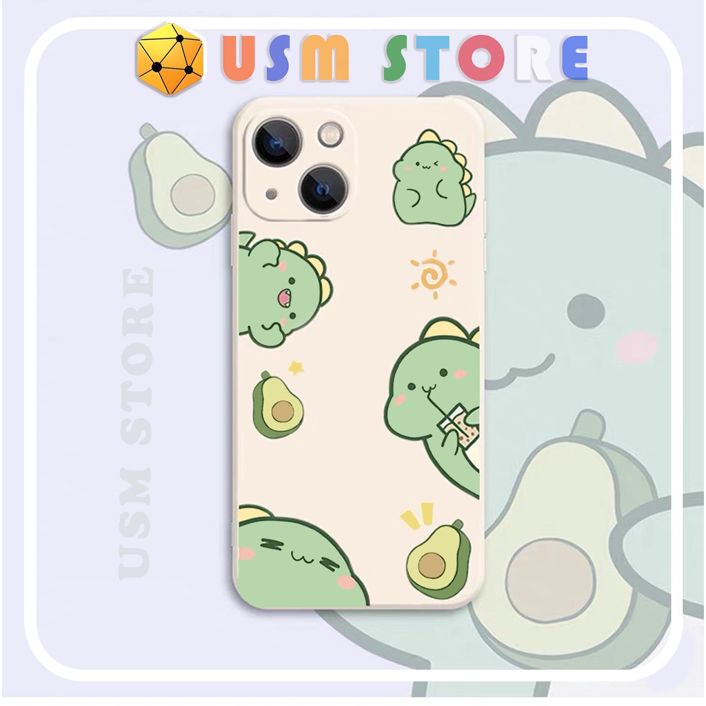 Ốp lưng iphone 11/11Pro/11Promax/12/12 Mini/12Pro/12Promax/13/13Promax có viền bảo vệ camera, hình hoạt hình cá sấu