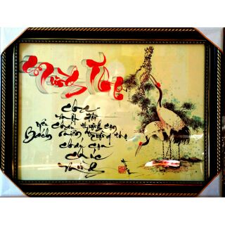 Thư pháp mừng thọ cha, quà mừng thọ cha mẹ, quà sinh nhật, tân gia, khai trương, quà tết cha mẹ, quà tặng ông bà.