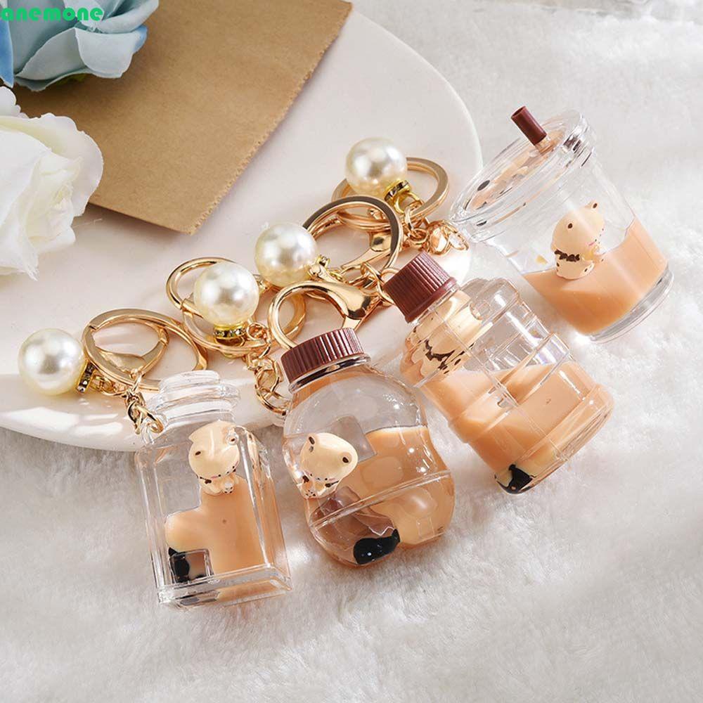 Móc Khóa Hình Bình Trà Sữa Mini Dễ Thương