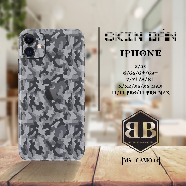 Dán skin iphone 5 5s 6 6s 6 Plus 6s Plus 7 7 Plus 8 8 Plus X XR XS XS Max 11 11 Pro 11 Pro Max in hình họa tiết tùy chọn