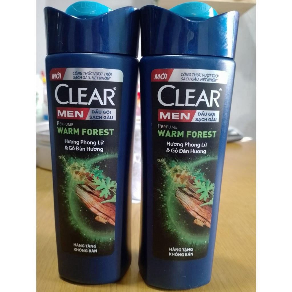 Mới - Dầu gội sạch gàu phong lữ và gỗ đàng hương Clear Men Perfume Warm Forest 140g/ chai