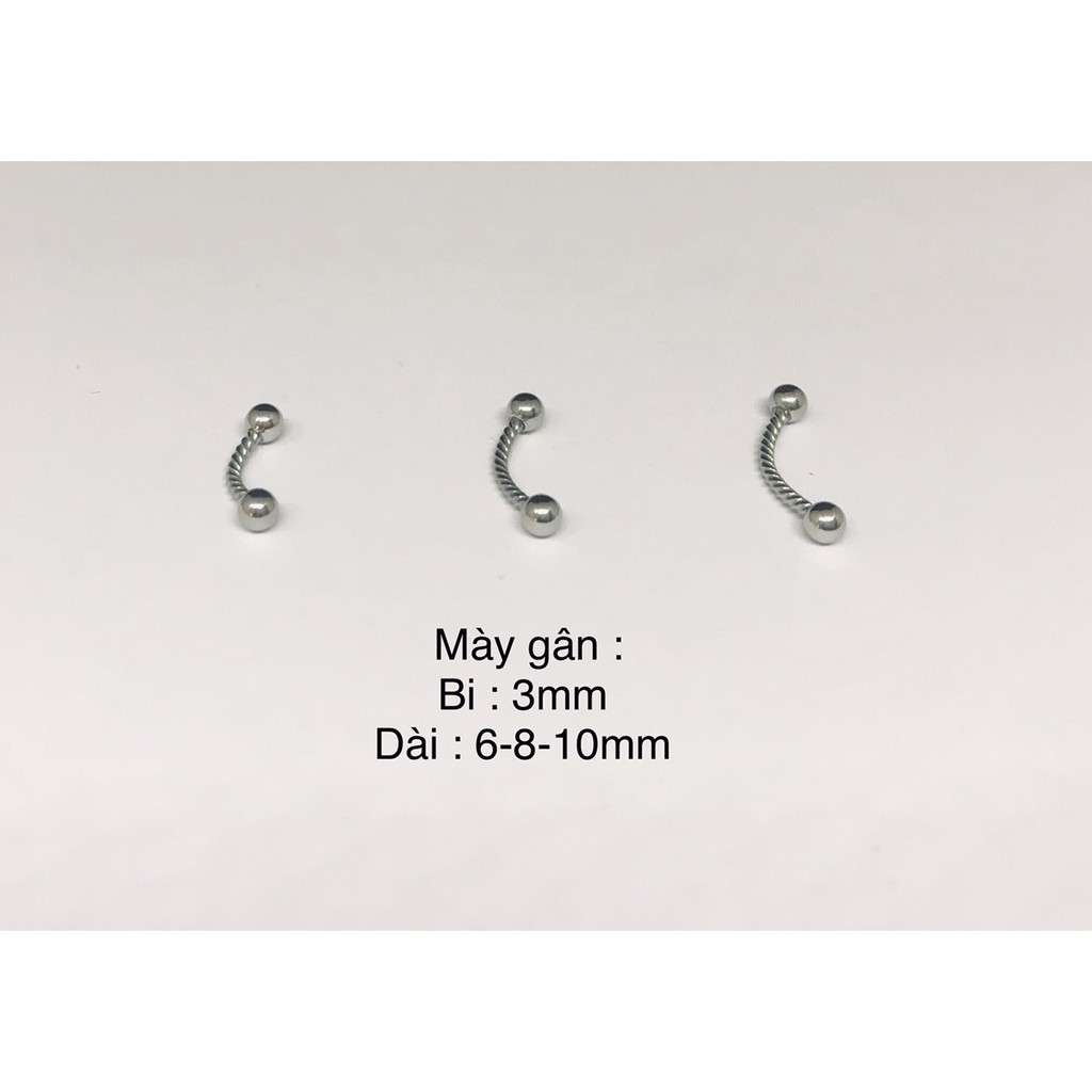 Khuyên mày gân/ Khuyên mày piercing ocean