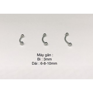 Khuyên mày gân/ Khuyên mày piercing ocean