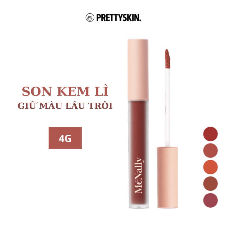 Son kem lì McNally Velvet Lip Tint giữ màu lâu trôi 4g (5 màu)