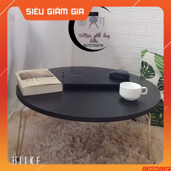 Bàn gấp gọn- Bàn tròn sofa ngồi bệt gấp gọn đủ màu đẹp phi 60 tiện dụng bền đẹp