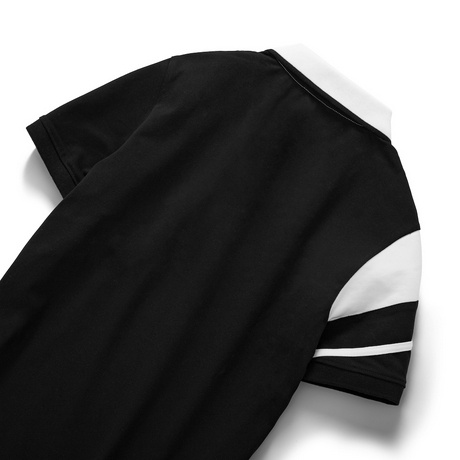 Áo Thun polo Nam Tay Ngắn KSM Store có cổ vải Cotton dày mịn Rẻ Đẹp Đen Phối Trắng PL719