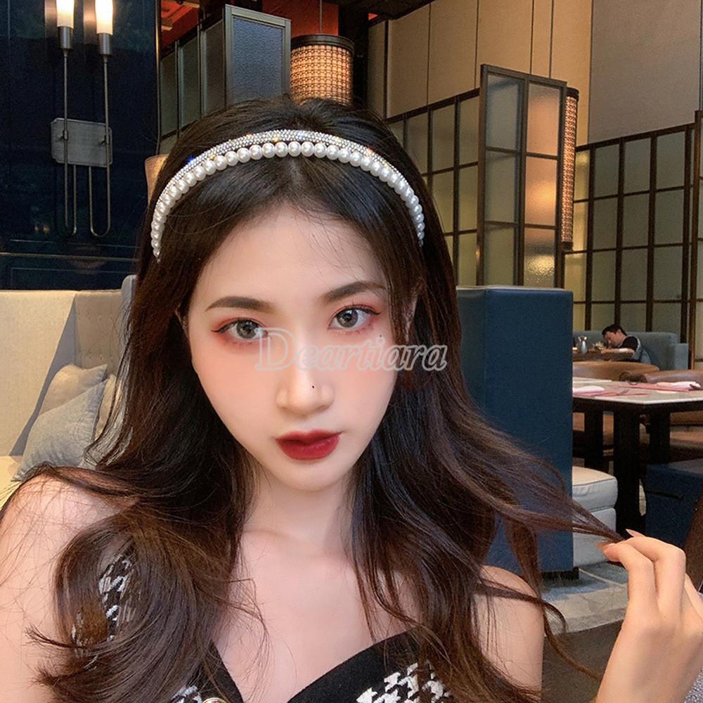 Cài Tóc Đính Đá Ngọc Trai Thời Trang Dành Cho Nữ