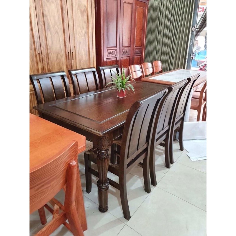 Bàn ghế ăn gỗ tự nhiên cho phòng bếp