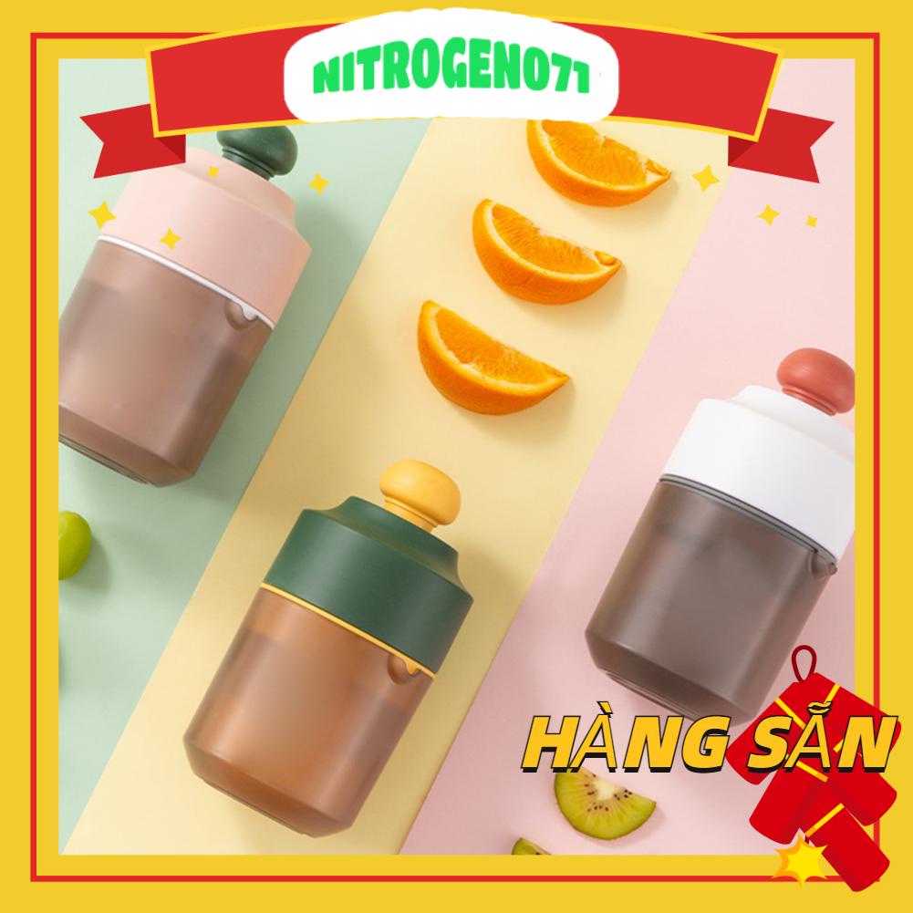 Nitrogen071 Máy ép trái cây bằng tay mini 2 chiều 8 lưỡi tự làm cầm nhỏ cho văn phòng tại nhà Cắm trại Du lịch