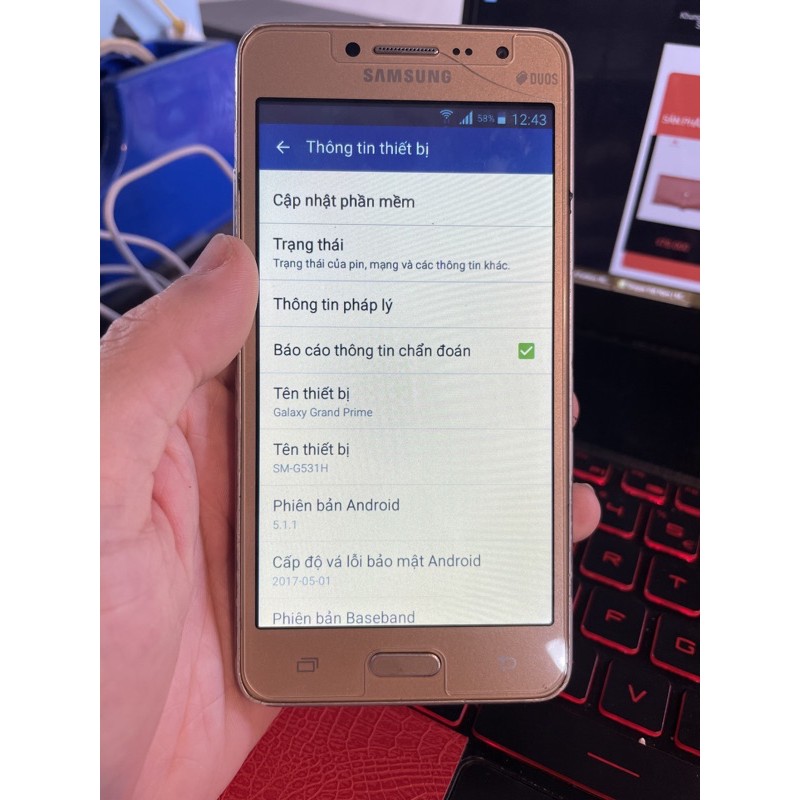 Điện thoại Samsung Galaxy Grand Prime G531 cũ