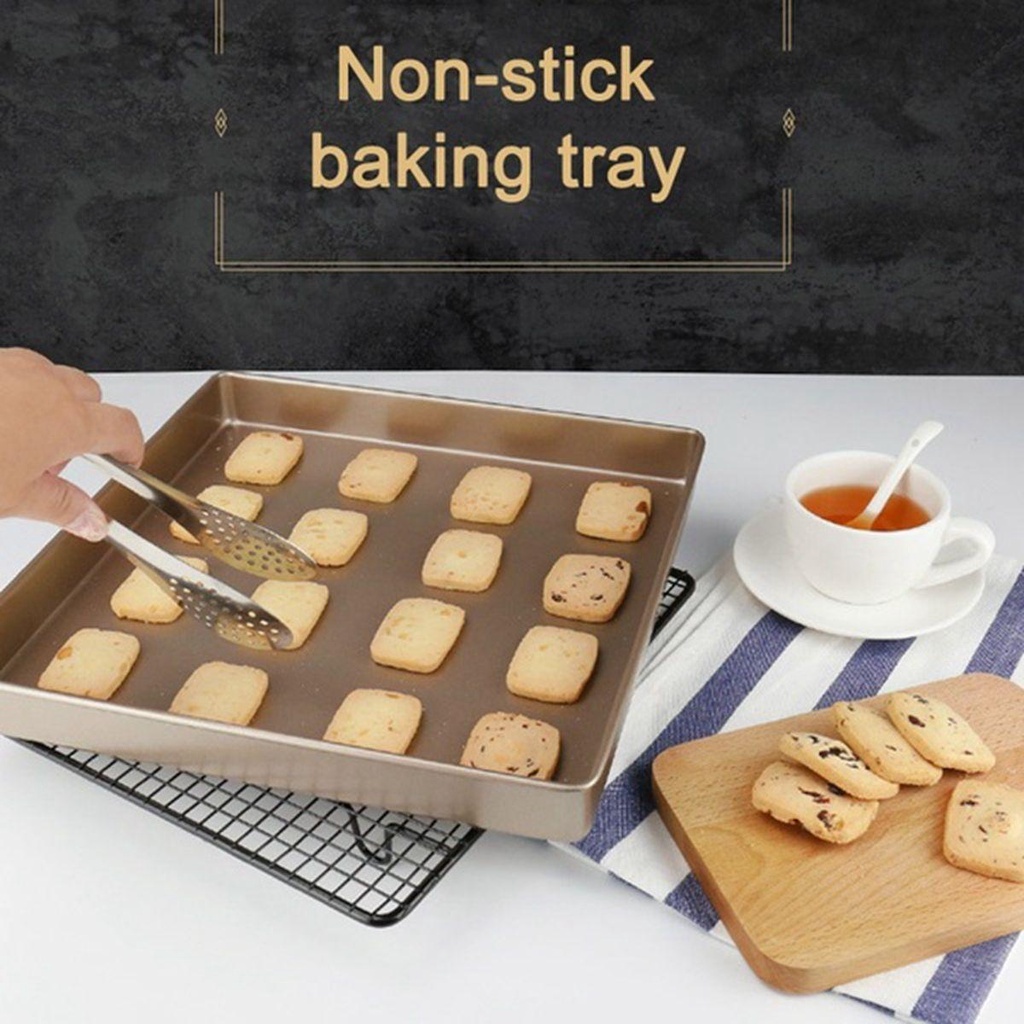 Khay Nướng Bánh Hình Vuông Tiện Dụng Cho Nhà Bếp