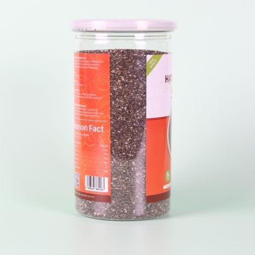 Hạt Chia Đen Úc/Peru Chính Hãng Nut Garden - Chia có độ tinh khiết cao - Hũ 500gr, 1kg