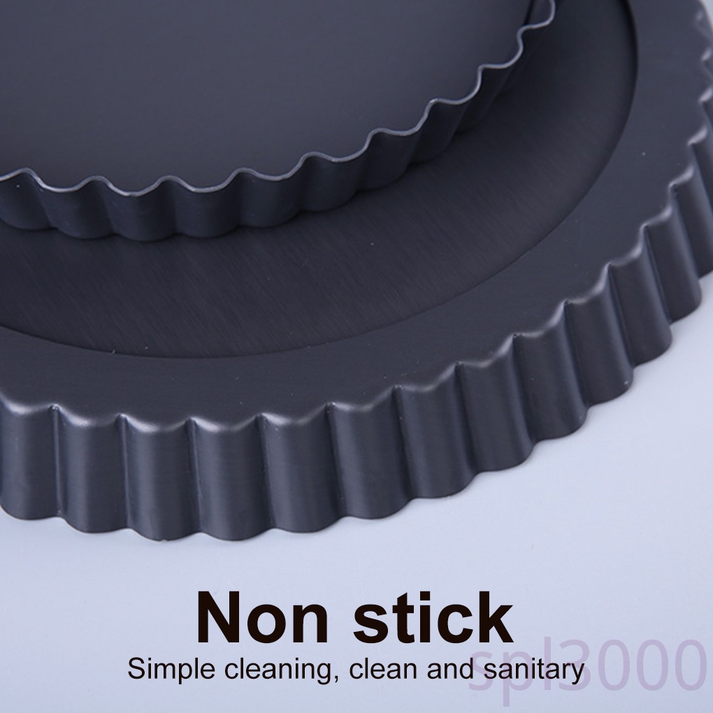 Khuôn Nướng Bánh Hình Tròn Bằng Thép Carbon Đáy Có Thể Tháo Rời